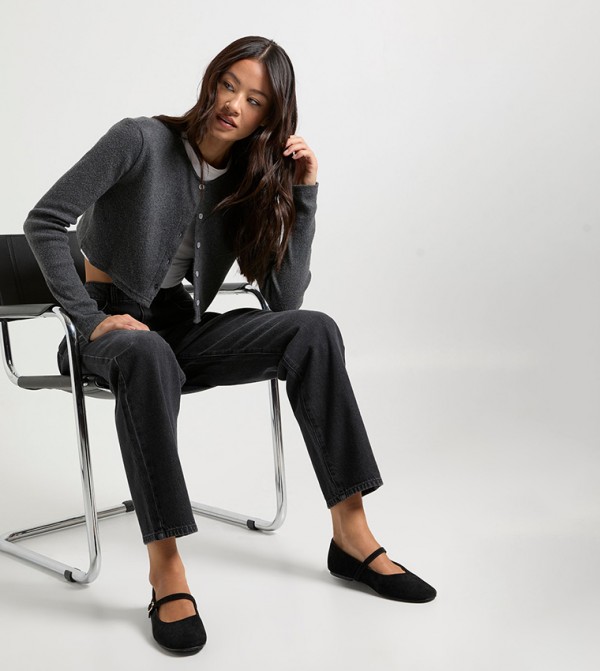 boohoo  - Black Mom Jeans