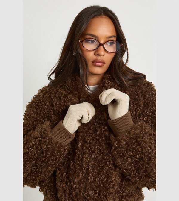 بوهو  قفازات - بني  القفازات