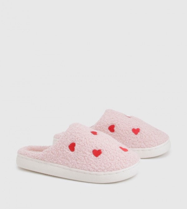 boohoo  Bedroom Slippers - Pink Bedroom Slippers