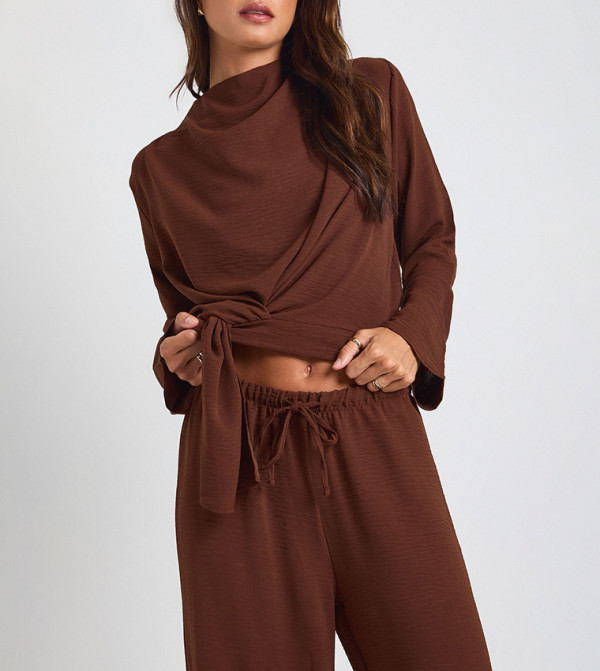 boohoo  Clothing - Brown Co-Ord Set