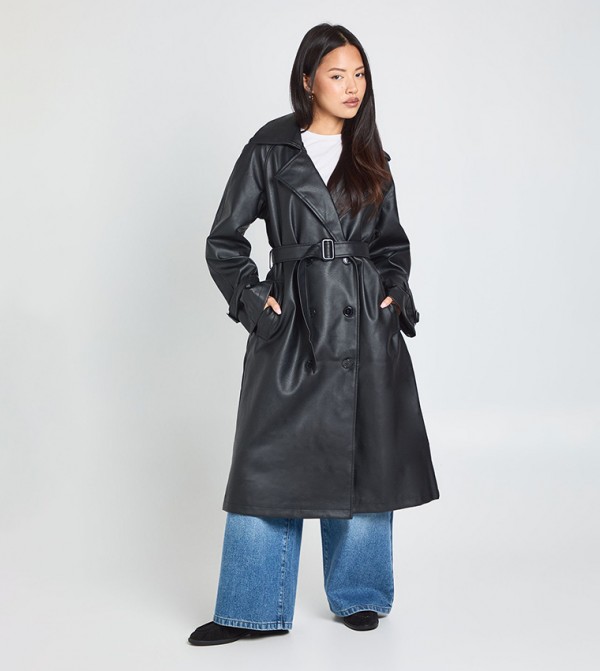 boohoo Clothing - Black Overcoats