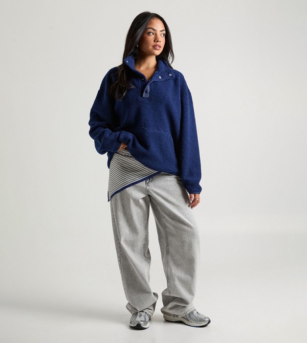 بوهو  سويتشيرت - كحلي بلوزات