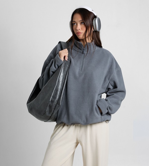 بوهو  سويتشيرت - رمادي بلوزات