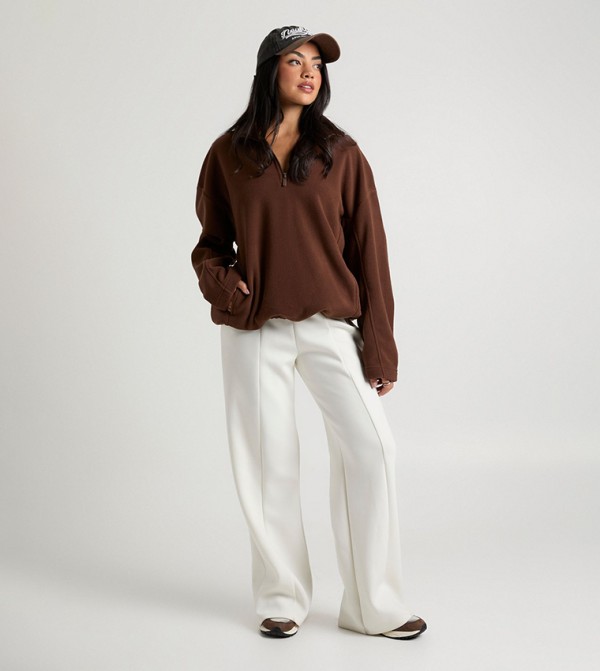 بوهو  سويتشيرت - بني  بلوزات