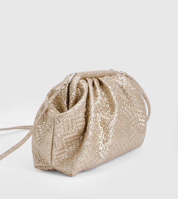 بوهو  شنط كلاتش - ذهبي حقائب يد