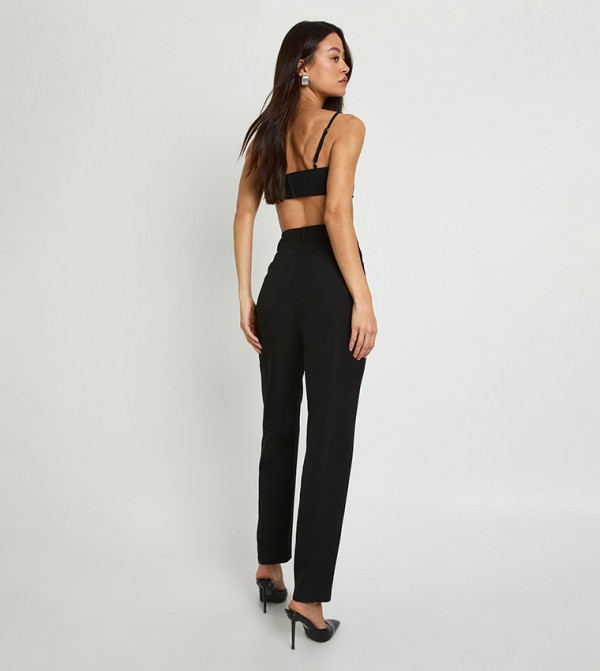 boohoo  Formal Pants - Black Formal Pants