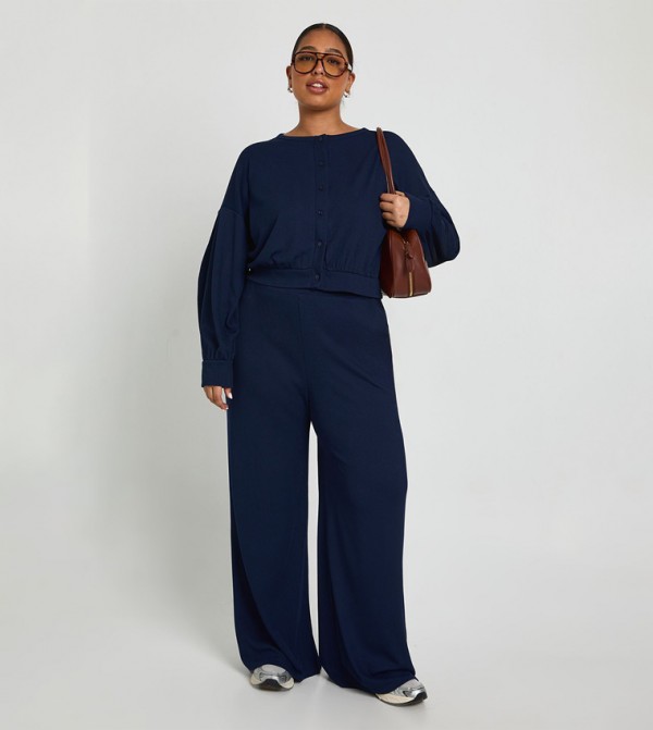 boohoo Co-Ord Sets - Navy Co-Ord Sets