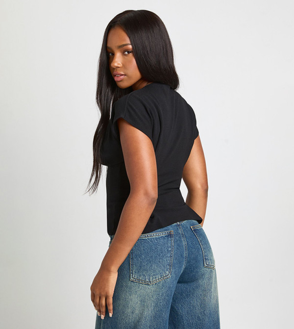 boohoo boohoo - Black Casual Tops