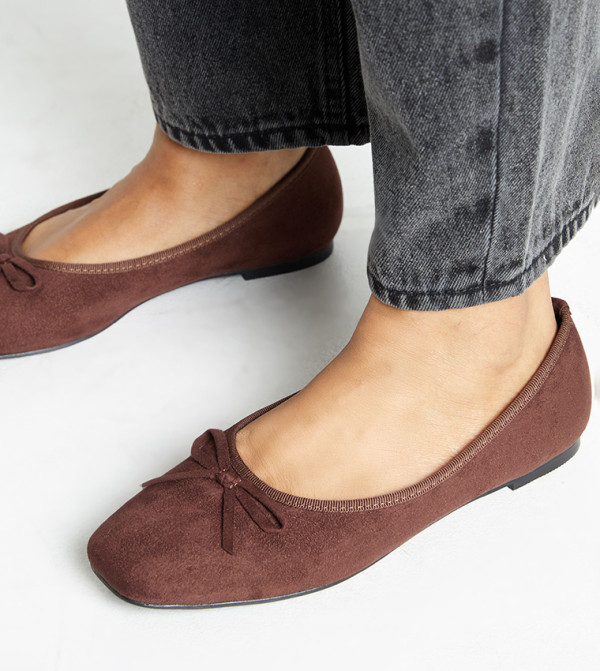 boohoo  Ballerinas - Brown undefined