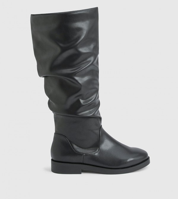 boohoo  Shoes - Black Knee length Boots