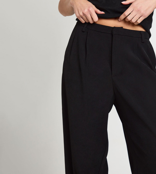 boohoo  Pants & Leggings - Black Casual Pants