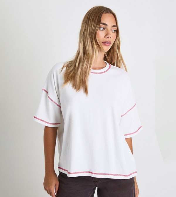 boohoo  Clothing - White Short Sleeve T-Shirts
