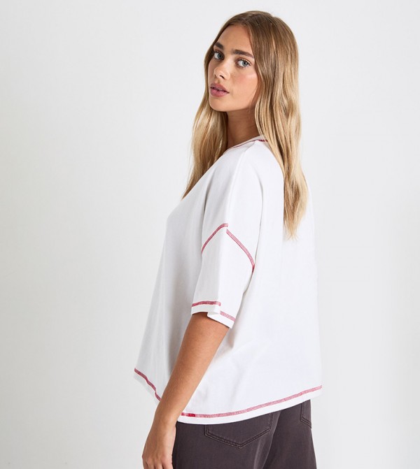 boohoo  Clothing - White Short Sleeve T-Shirts