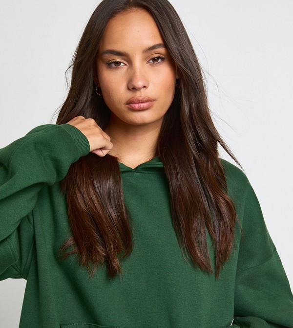 بوهو  هوديات و سويتيشيرتات - أخضر هودي