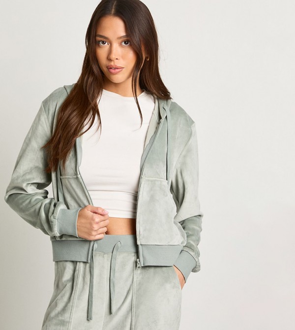 بوهو ملابس رياضة - رمادي بدلة تراك -بدلة مشي