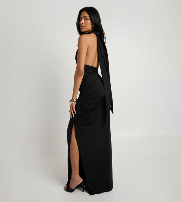 بوهو - أسود Maxi Dresses