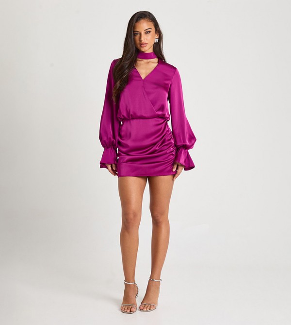 بوهو فساتين ميني - وردي Mini Dresses