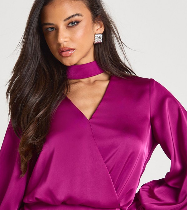 بوهو فساتين ميني - وردي Mini Dresses