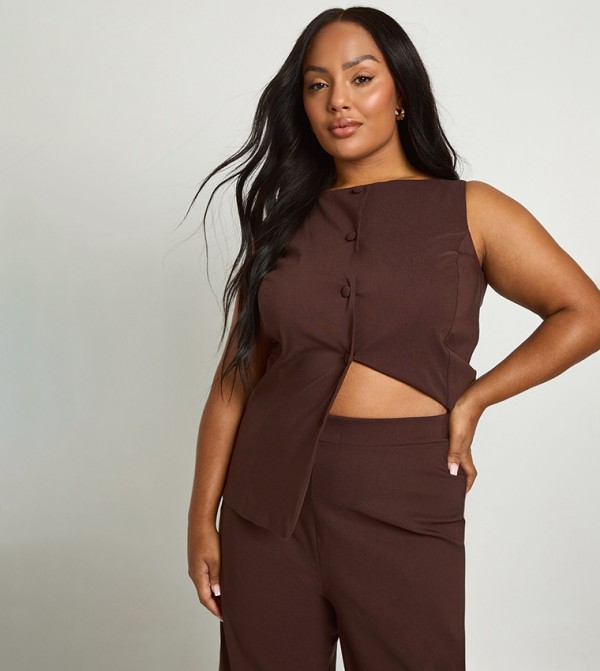 boohoo Co-Ord Sets - Brown Co-Ord Sets