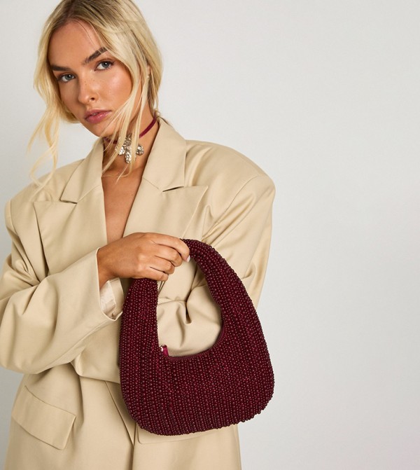 boohoo Bags - Burgundy Handheld Bags