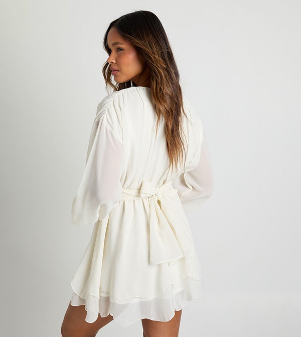 بوهو فساتين - أبيض Mini Dresses