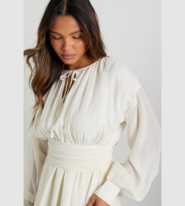 بوهو فساتين - أبيض Mini Dresses