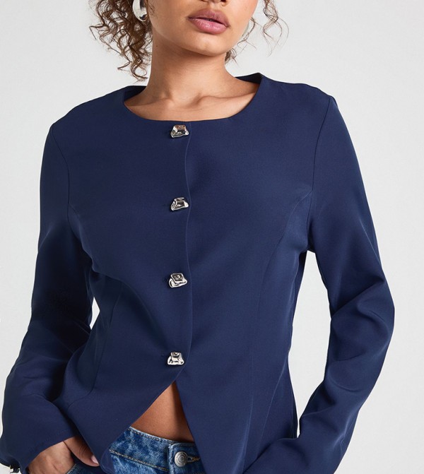 boohoo  Jackets & Coats - Navy Blazers
