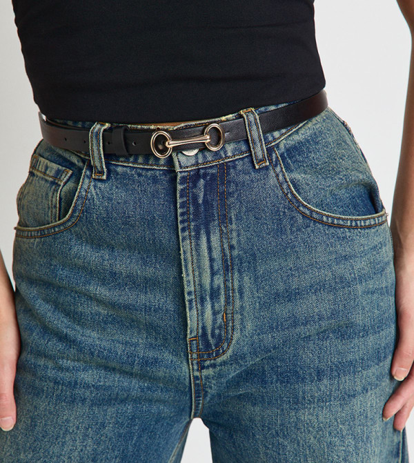 boohoo  Belts - Black Non Leather Belts