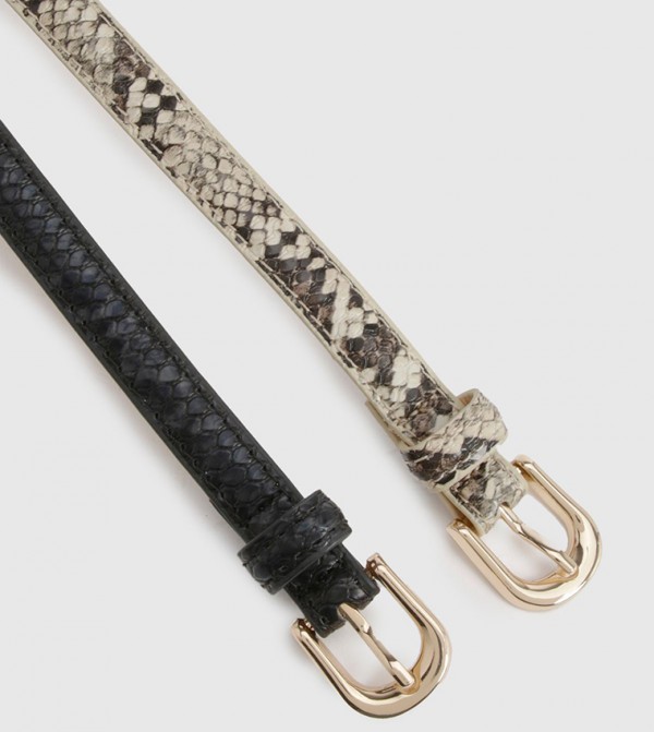 boohoo  Belts - Black Non Leather Belts