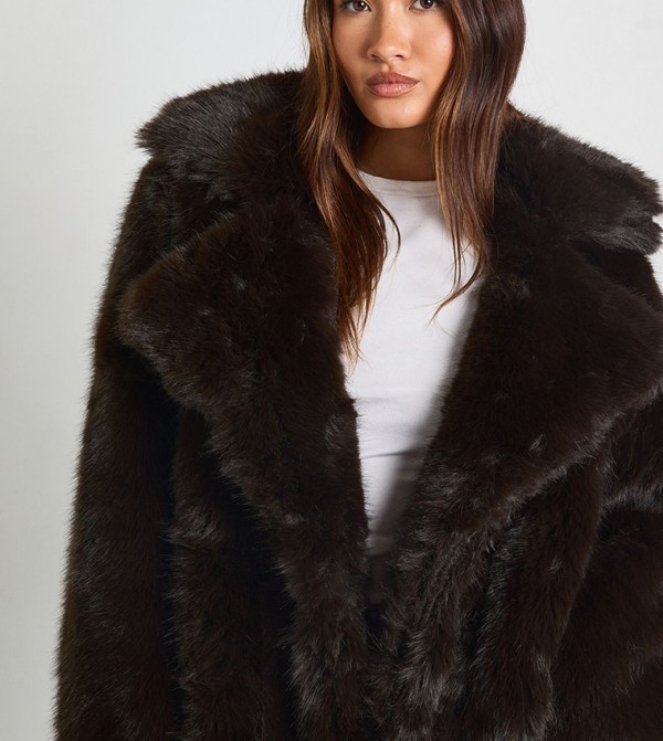 بوهو  جاكيتات ومعاطف - بني  معاطف