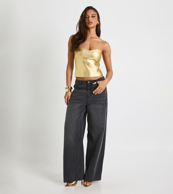 boohoo  Tops - Gold Casual Tops