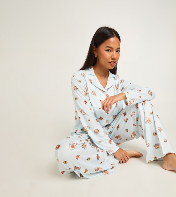 بوهو ملابس - أزرق Pyjama Set