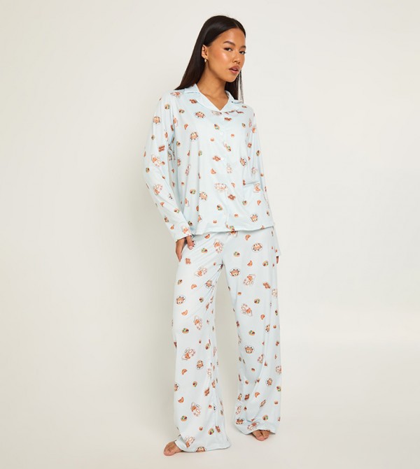 بوهو ملابس - أزرق Pyjama Set