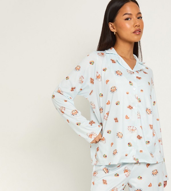 بوهو ملابس - أزرق Pyjama Set