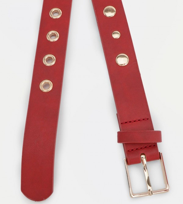 boohoo  Belts - Red Non Leather Belts