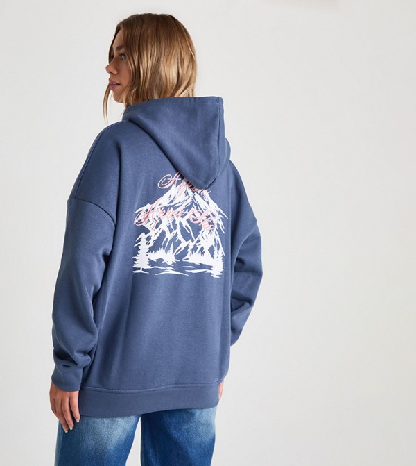 boohoo  Clothing - Navy Hoodies