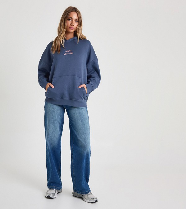boohoo  Clothing - Navy Hoodies