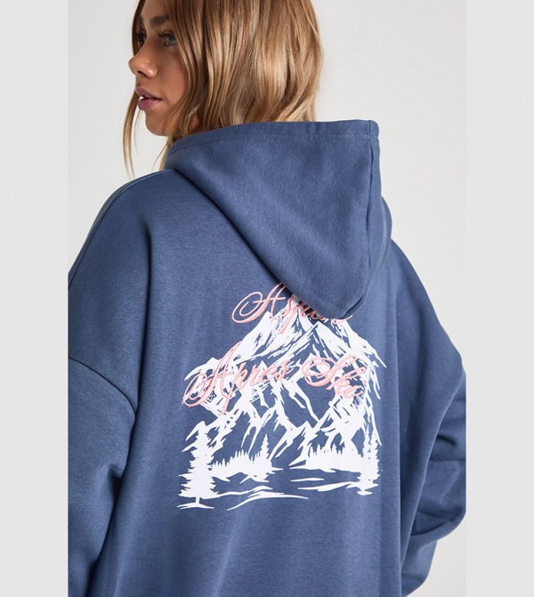 boohoo  Clothing - Navy Hoodies