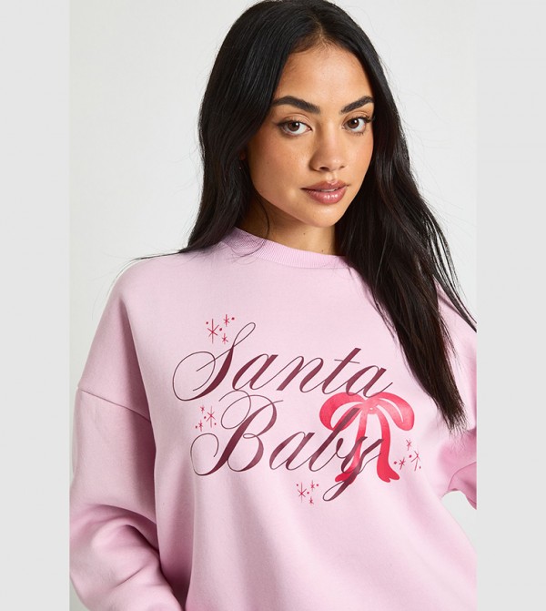 بوهو  سويتشيرت - وردي بلوزات