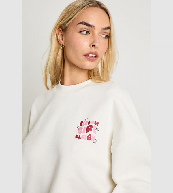 بوهو  سويتشيرت - بيج فاتح  بلوزات