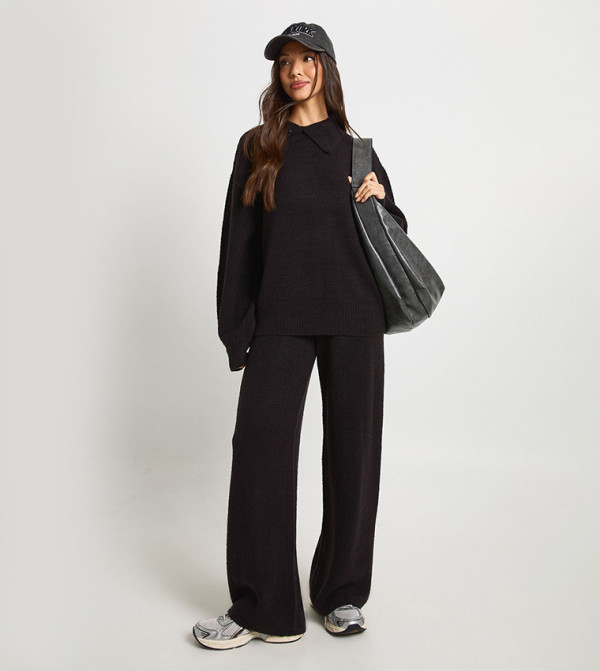 بوهو  أطقم ملابس - أسود Co-Ord Set