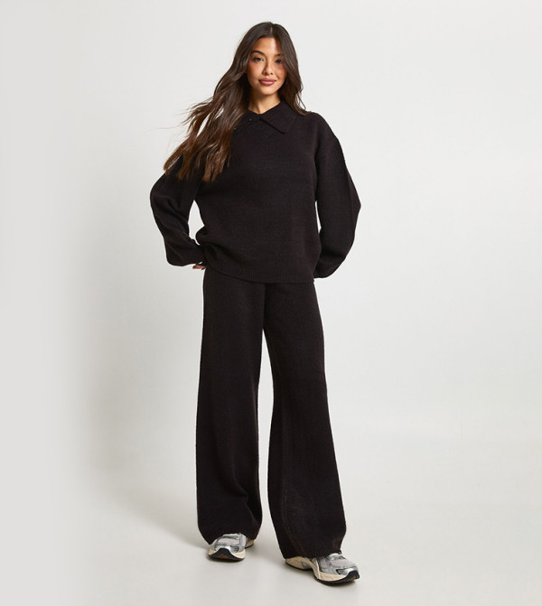 بوهو  أطقم ملابس - أسود Co-Ord Set