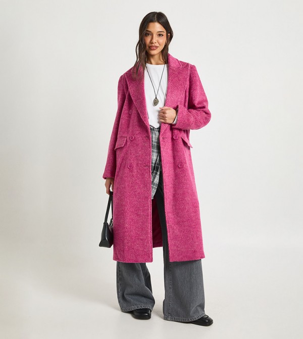 بوهو  جاكيتات ومعاطف - وردي معاطف