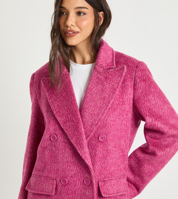 بوهو  جاكيتات ومعاطف - وردي معاطف