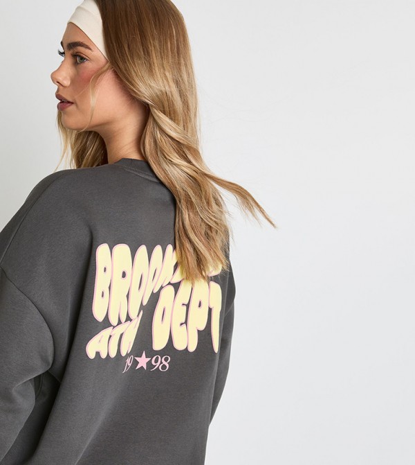 بوهو  ملابس رياضة - رمادي بدلة تراك -بدلة مشي