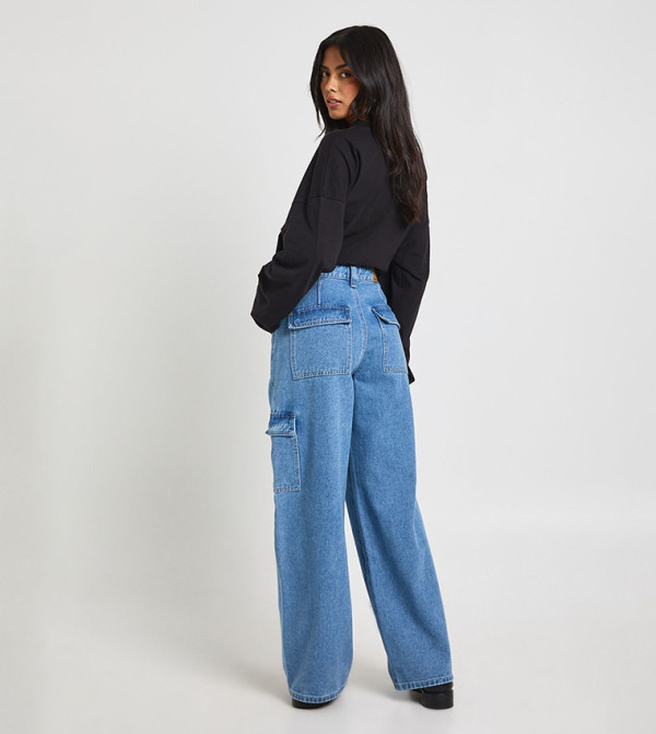 boohoo boohoo - Blue Straight Jeans