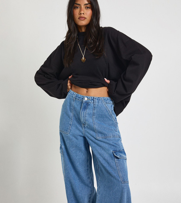 boohoo boohoo - Blue Straight Jeans