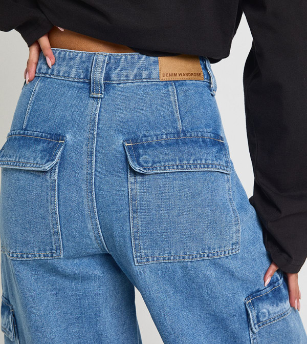 boohoo boohoo - Blue Straight Jeans