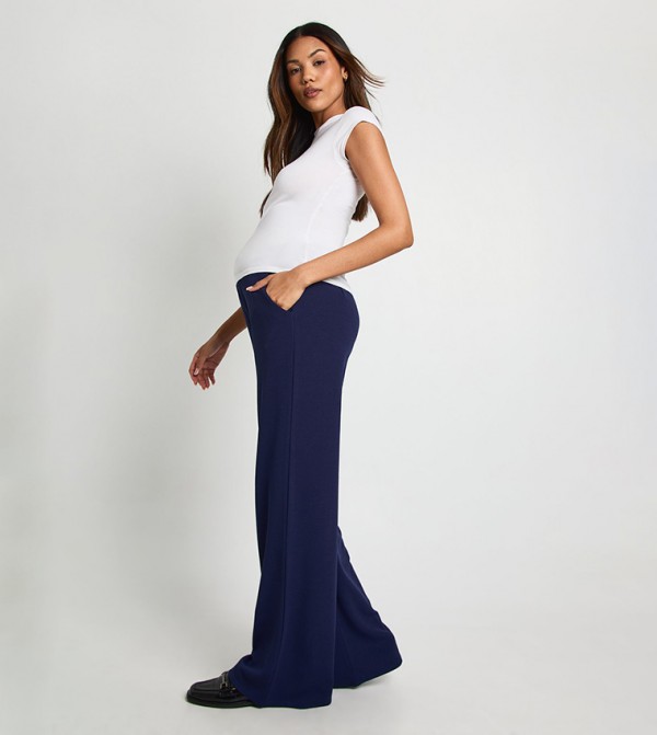 boohoo  Maternity Clothing - Navy Pants & Leggings