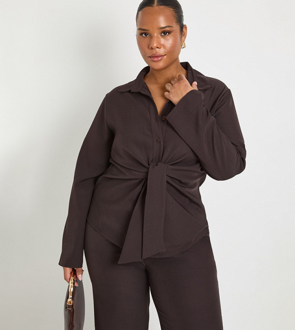 boohoo  Co-Ord Sets - Brown Co-Ord Sets